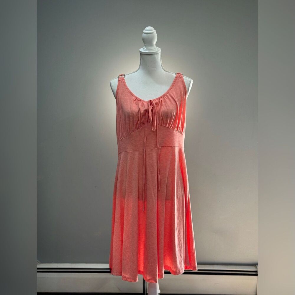 Coral Unbranded Lace Up Tank Dress Size XL EUC